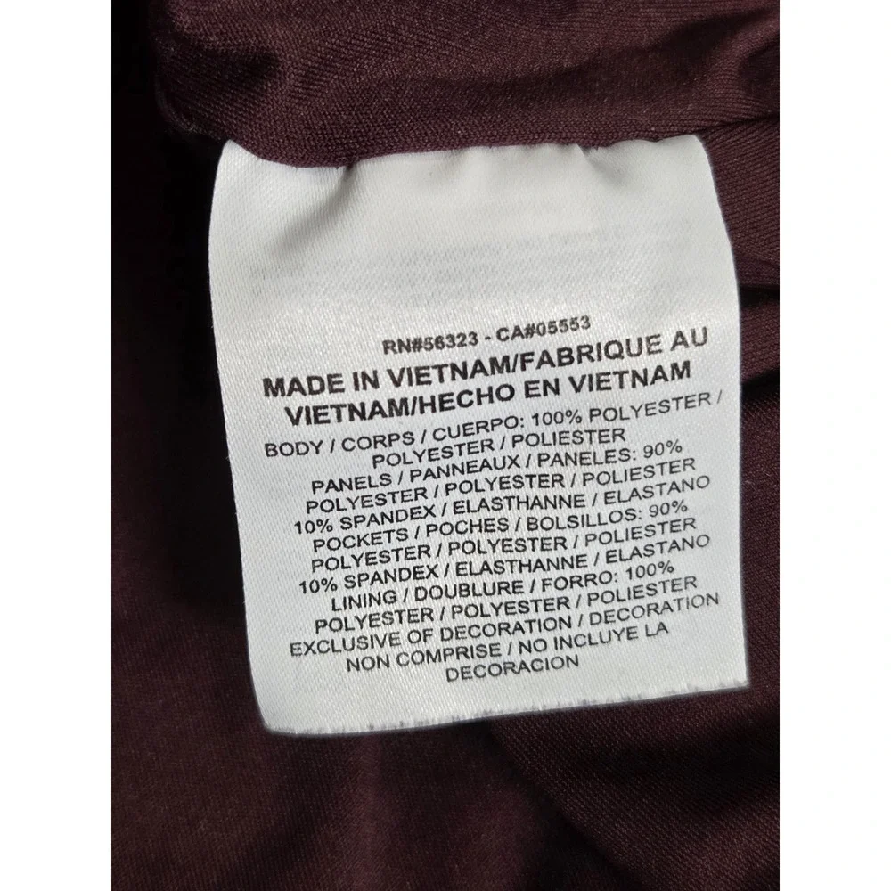 Nike Womens Therma-FIT Sherpa Fleece Hoodie Burgundy Plum Pullover Large